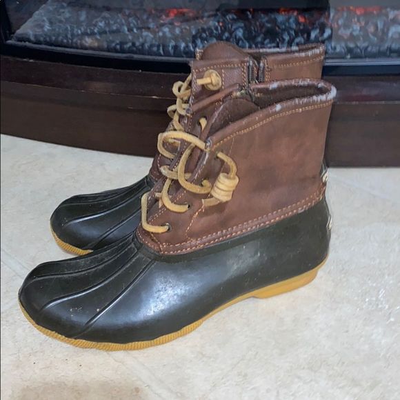 •SPERRY• duck/rain boots size youth 6=womens 6.5 - Picture 3 of 6